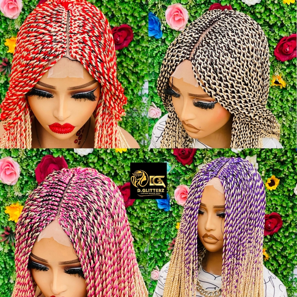HALF CLOSURE BRAIDED WIGS  46"